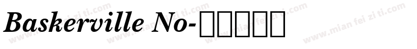 Baskerville No字体转换